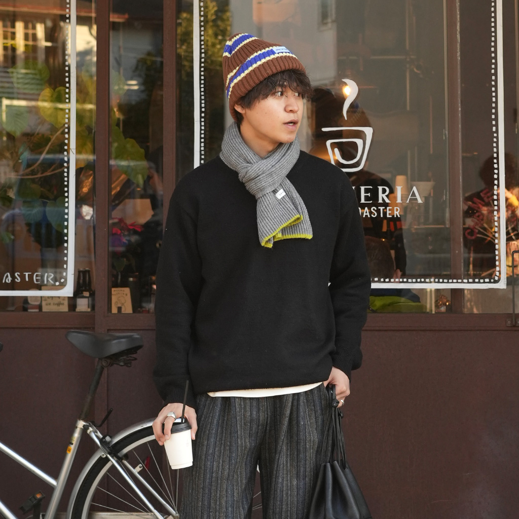 VALLAD 黒青 VALLAD STUDIO BEANIE CAP ビーニー STUDIO BEANIE CAP