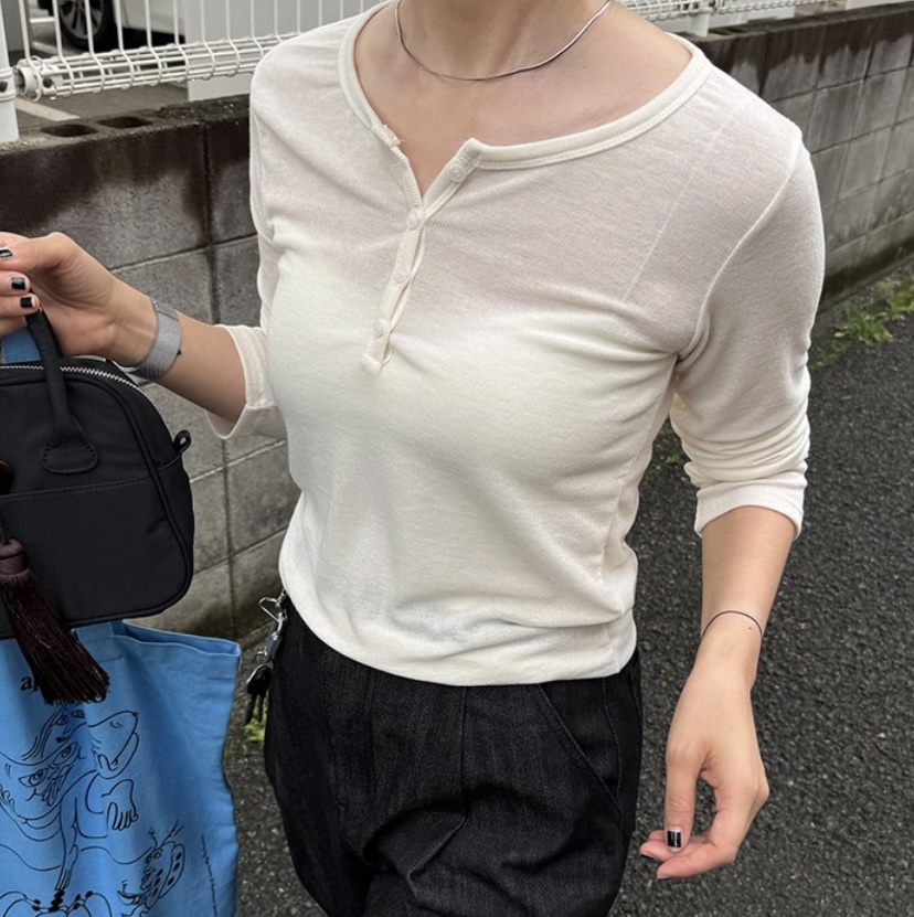 ヘンリーネックカットソー | ファッション通販サイト NUGU