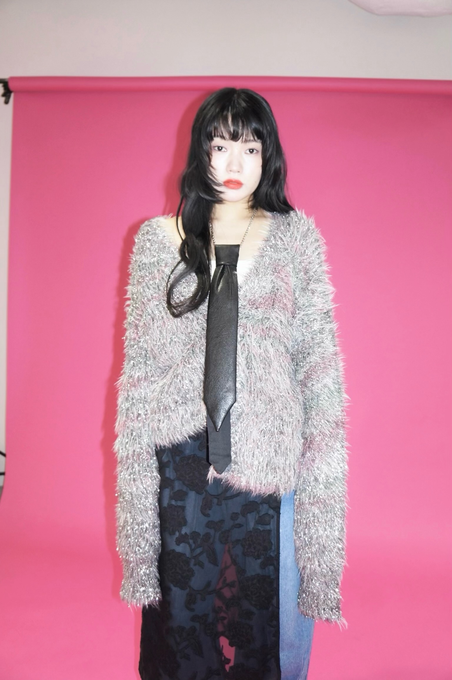 glitter＆feather yarn cardigan / ラメフェザーヤーンカーディガン