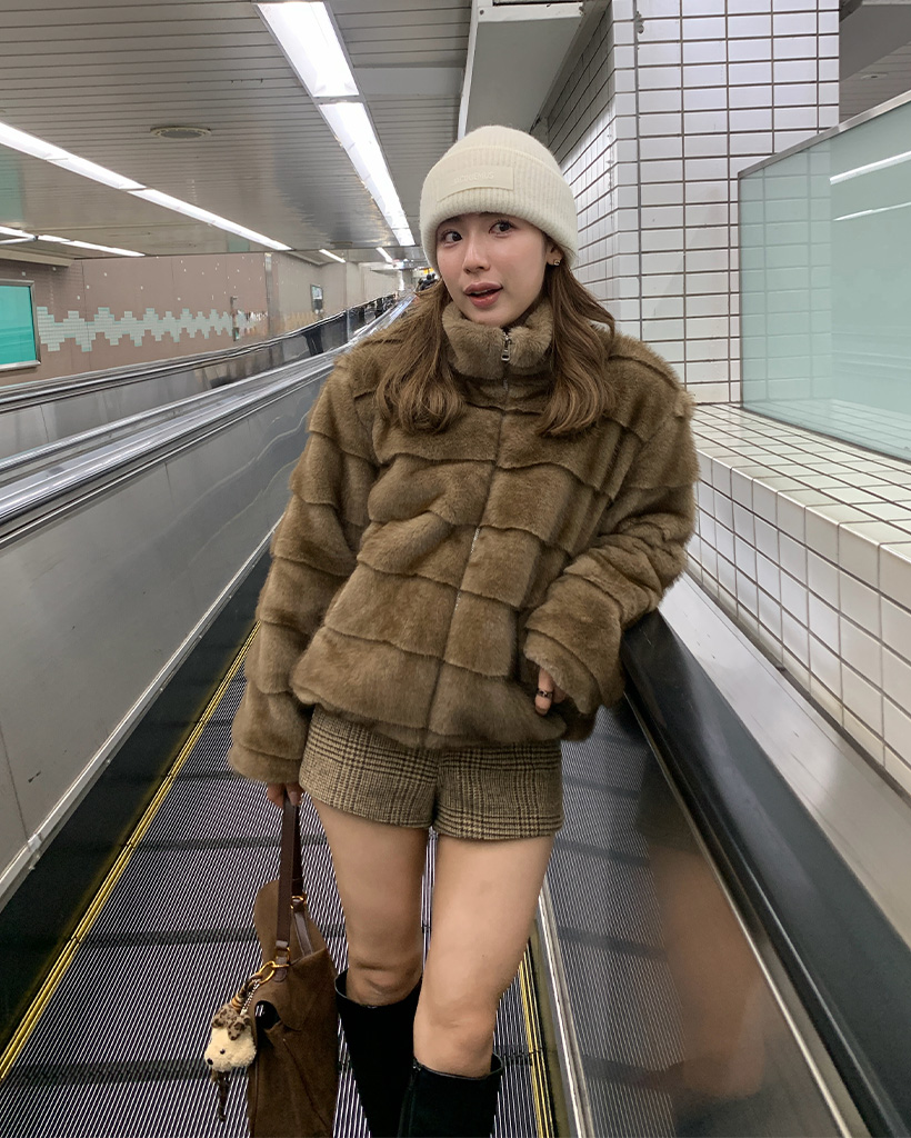 ミンクポイントファージャケット | ファッション通販サイト NUGU