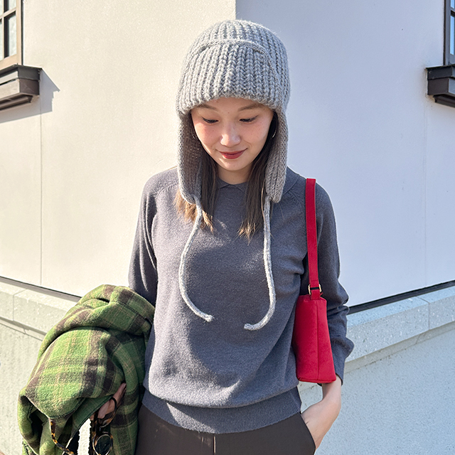 chopova lowena バラクラバ フードビーニー フリース ニットフード