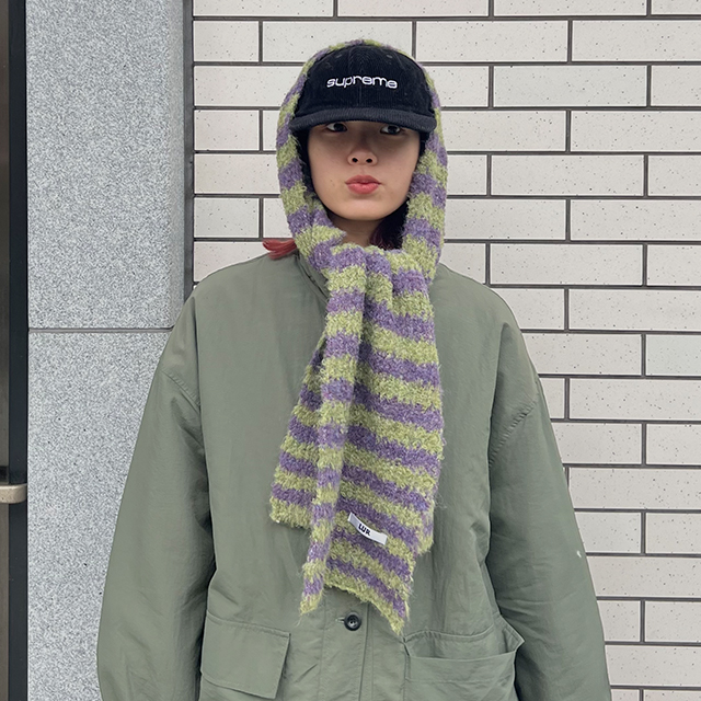 カラーボーダーマフラー | ファッション通販サイト NUGU