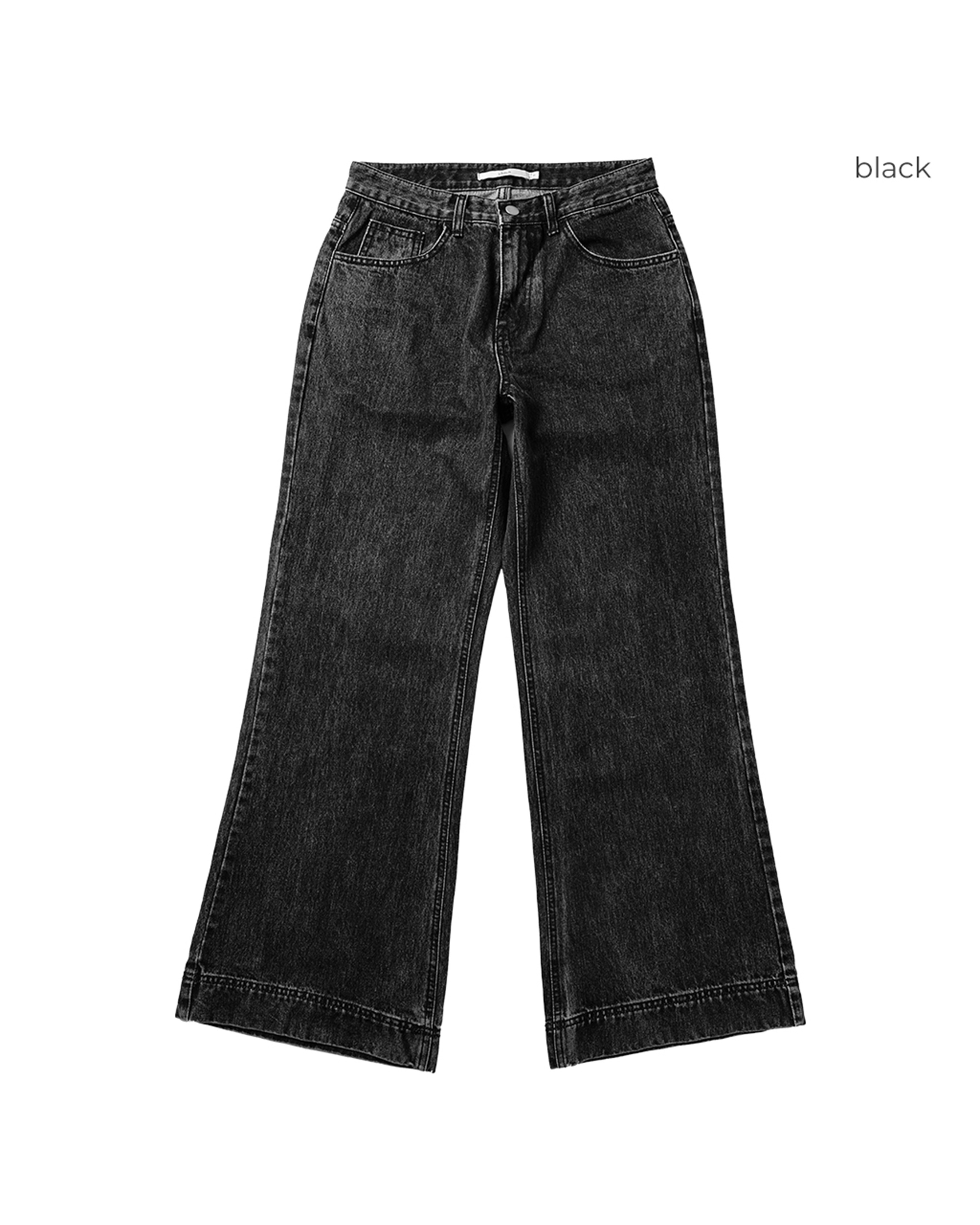 ORIGINAL) フレアラインブラックデニム | ファッション通販サイト NUGU