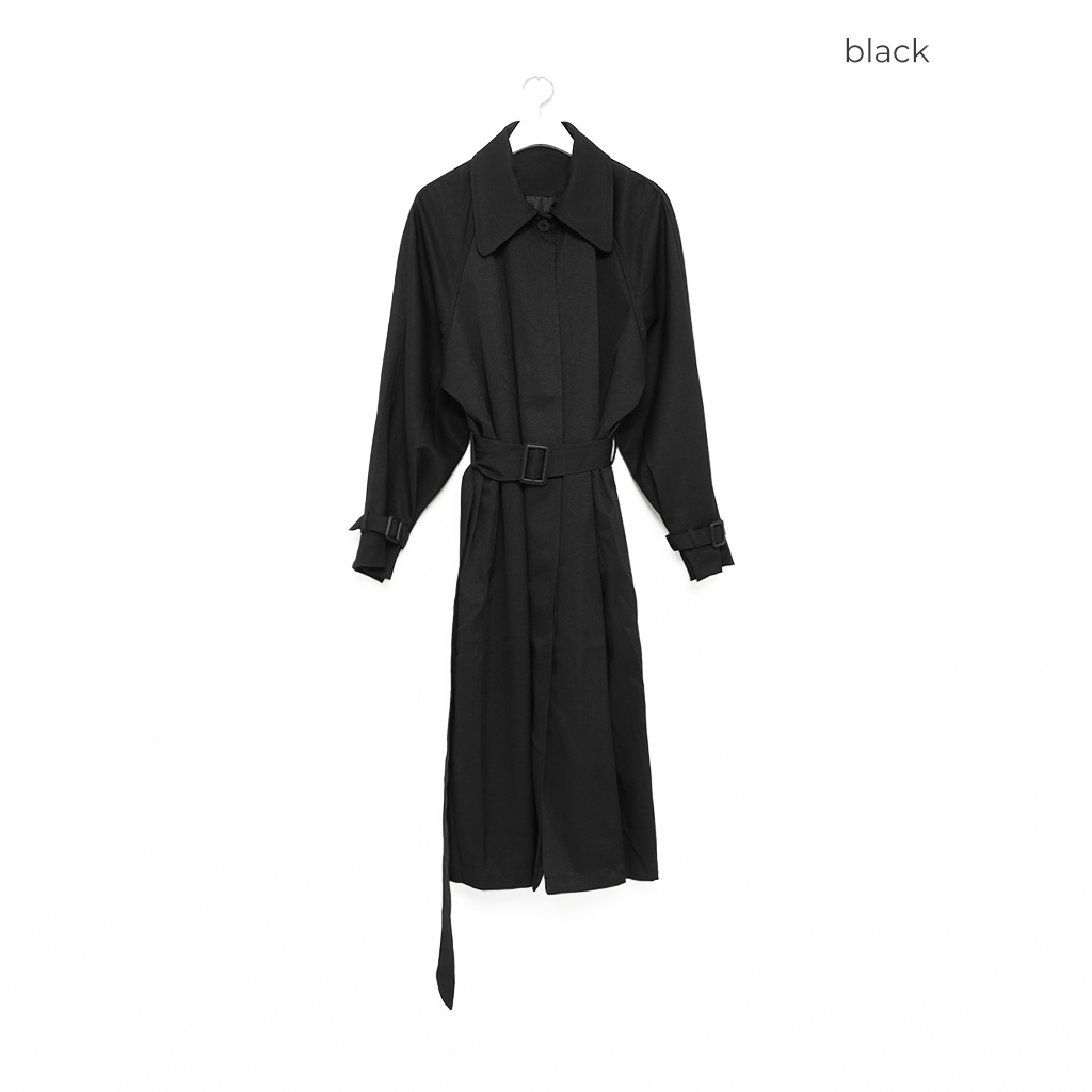 ユニセックス）シングルロングトレンチコート | ファッション通販