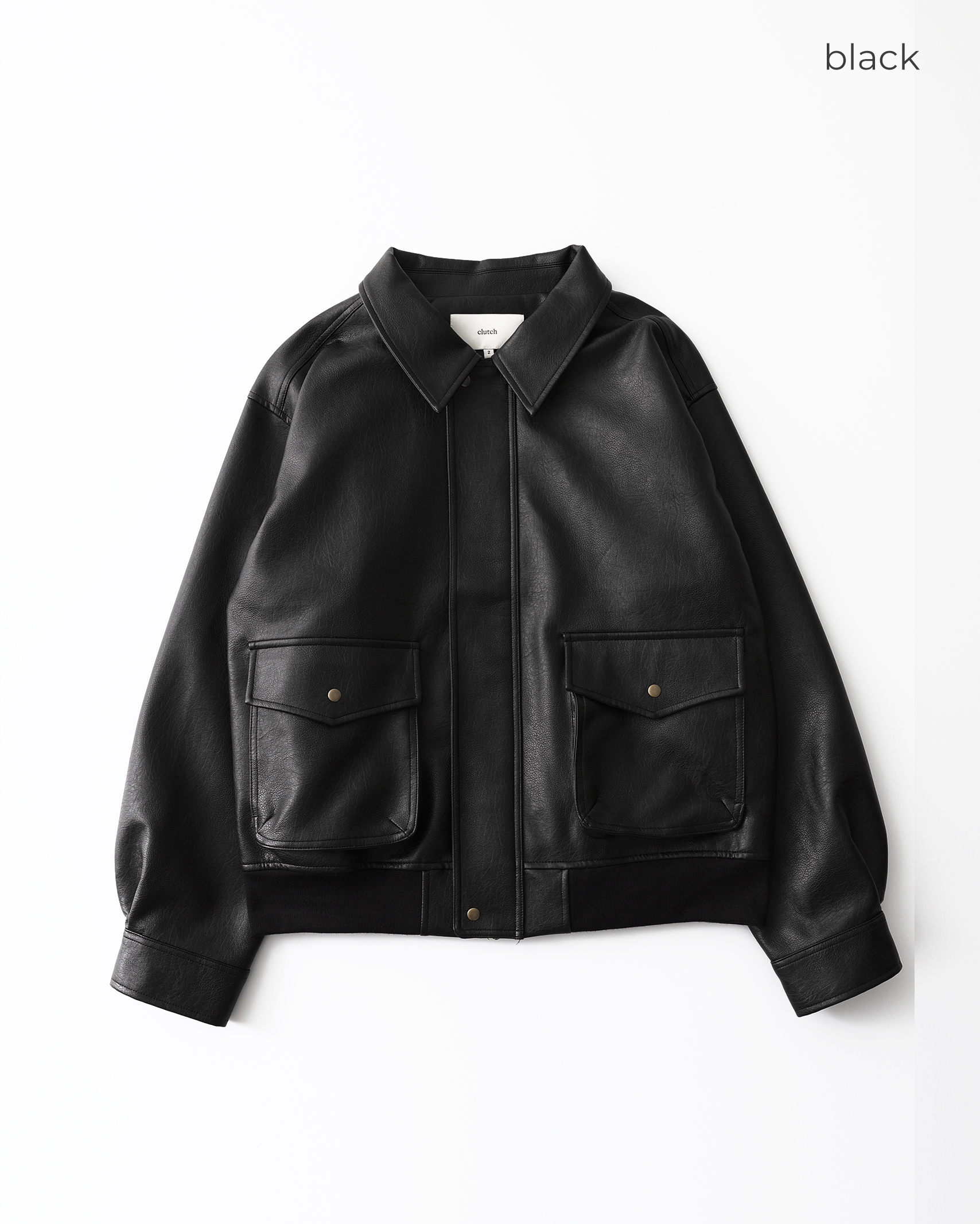 ORIGINAL) レザーライクボンバージャケット | ファッション通販サイト NUGU