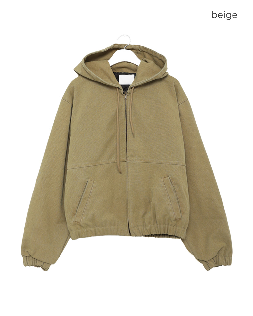 ユニセックス) ウォッシングワークハードコットンパーカー