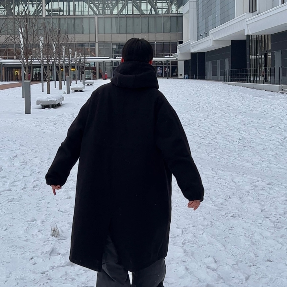 クレージュ ヴィンテージ ニットダッフルコート フード クレージュ