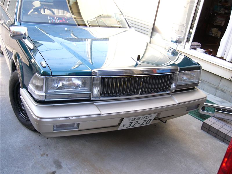 ブロアムVIP用（セダン）3Lバンパー取り付け1（日産 セドリックワゴン