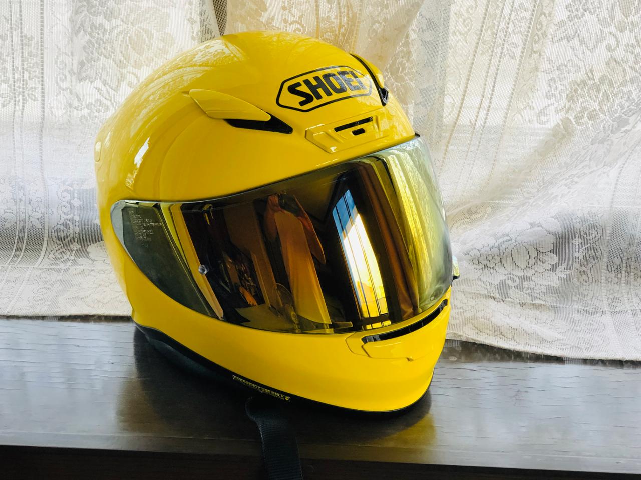SHOEI CWR-1 PINLOCKシールド スモークミラー ゴールド のパーツ