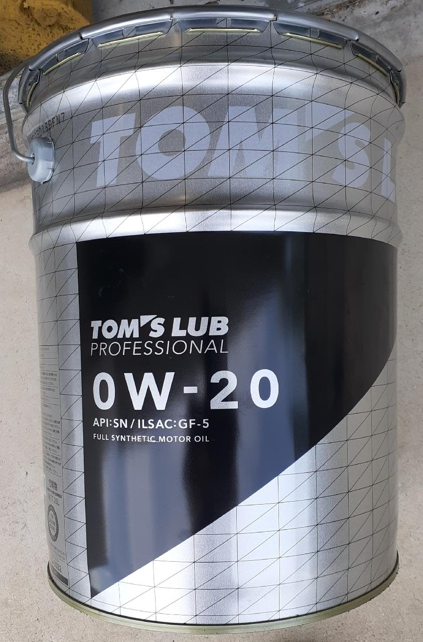 TOM'S TOM'S LUB PROFESSIONAL SN 0W-20」 FULL SYNTETIC Motor Oil の