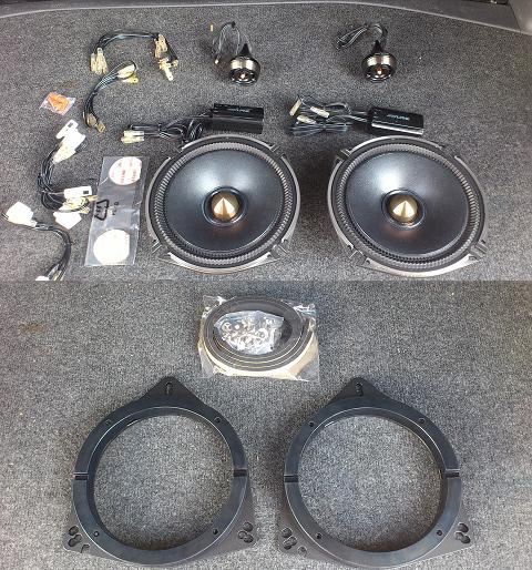 ALPINE DDL-R170Sスピーカー取り付け（トヨタ ヴォクシー・70系）by