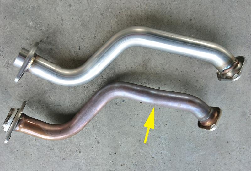 フジツボ フロントパイプ取り付けと干渉（スズキ スイフトスポーツ