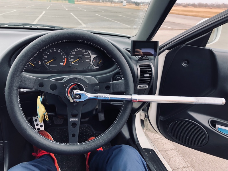 後半 取り付け編】タイプR純正モモから社外モモへ（ホンダ インテグラ