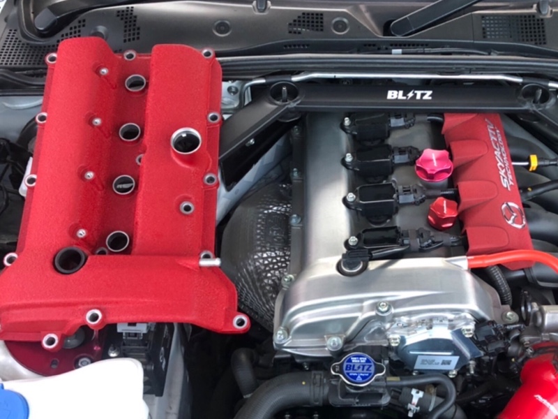 結晶塗装タペットカバー取り付け。（マツダ ロードスター・ND）by へー