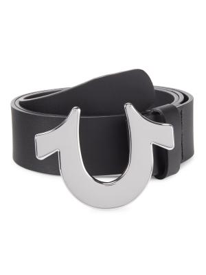 True Religion Horseshoe Leather Belt on SALE | Saks OFF 5TH