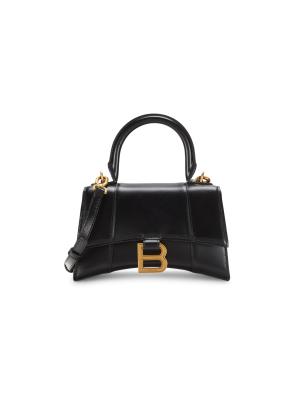 Balenciaga Small Hourglass Leather Top Handle Bag on SALE | Saks