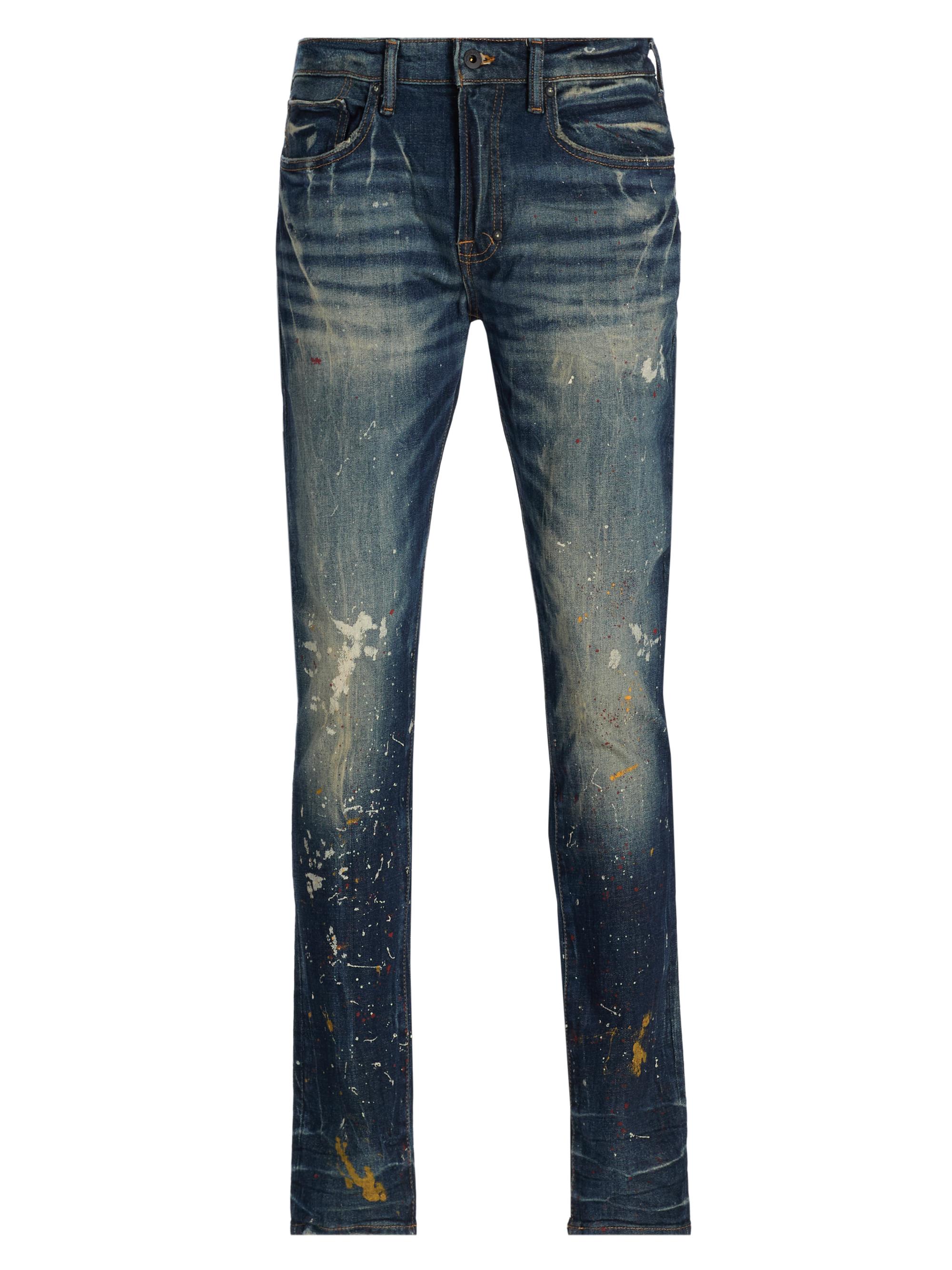 Amiri Mx1 Distressed Mid-Rise Straight-Leg Jeans | Saks Fifth Avenue