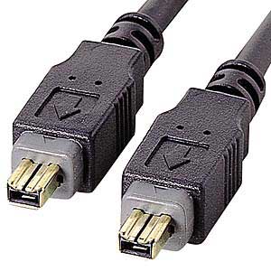 KB-13DV-1BK【IEEE1394ケーブル（4pin-4pin・1m・ブラック）】IEEE1394