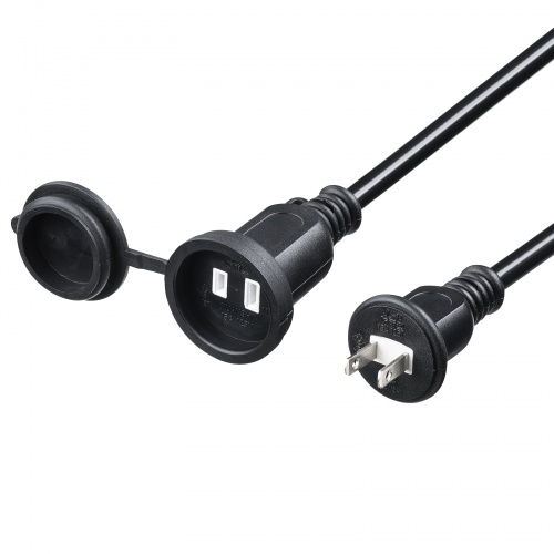 TAP-EX25B-10【防雨型電源延長コード（2P・10m・ブラック）】屋外でも