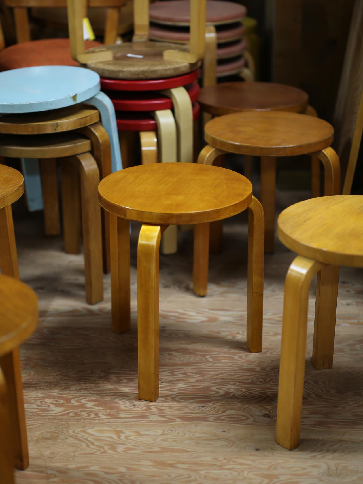 artek スツール60 無塗装　アルテック　廃盤 販売終了】Stool 60<br>無塗装