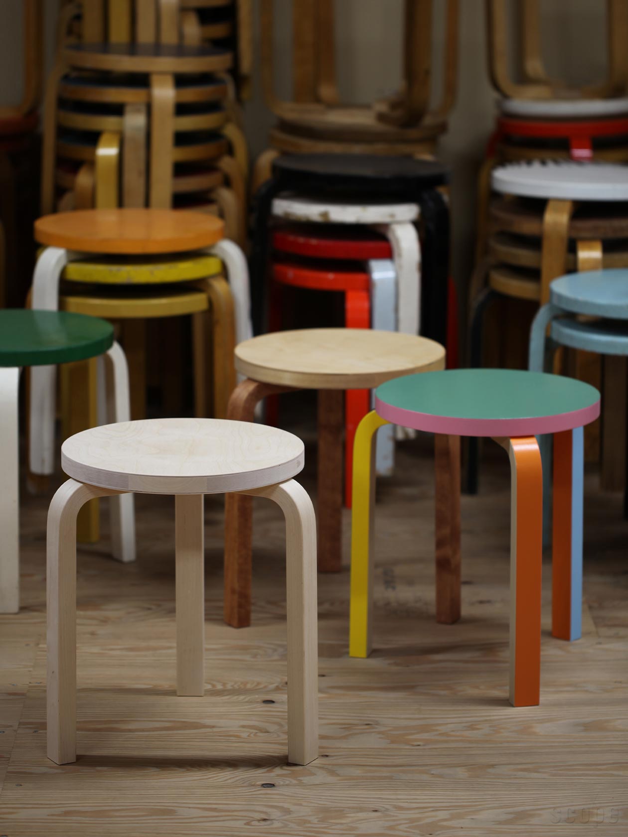 artek スツール60 無塗装　アルテック　廃盤 販売終了】Stool 60<br>無塗装