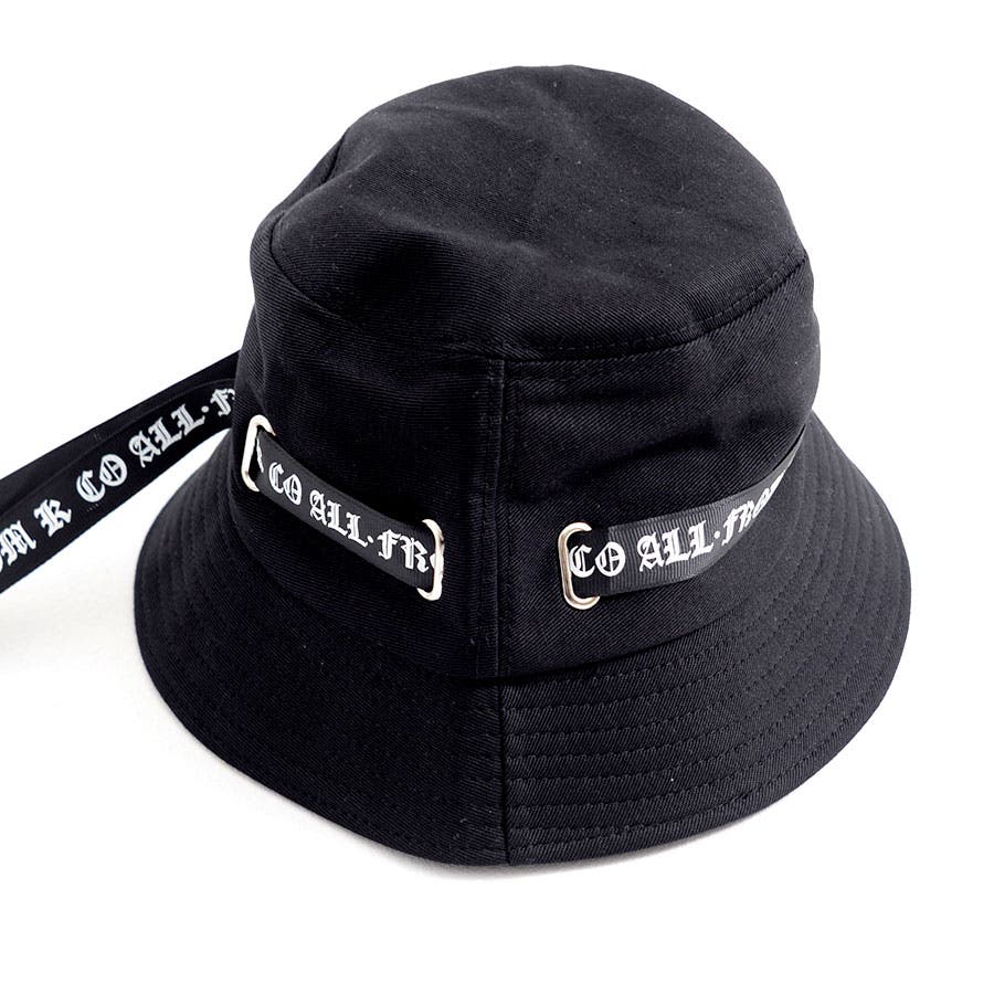 ZTMY バケットハット 黒 ストラップなし