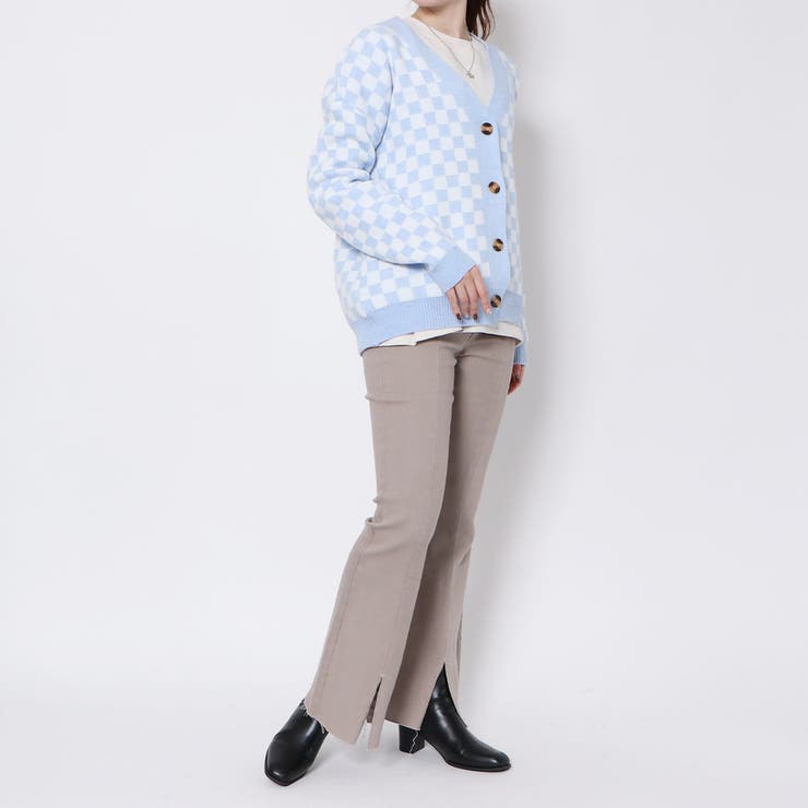 ブロックチェックカーディガン[品番：GORW0006607]｜GORGE （ゴージ