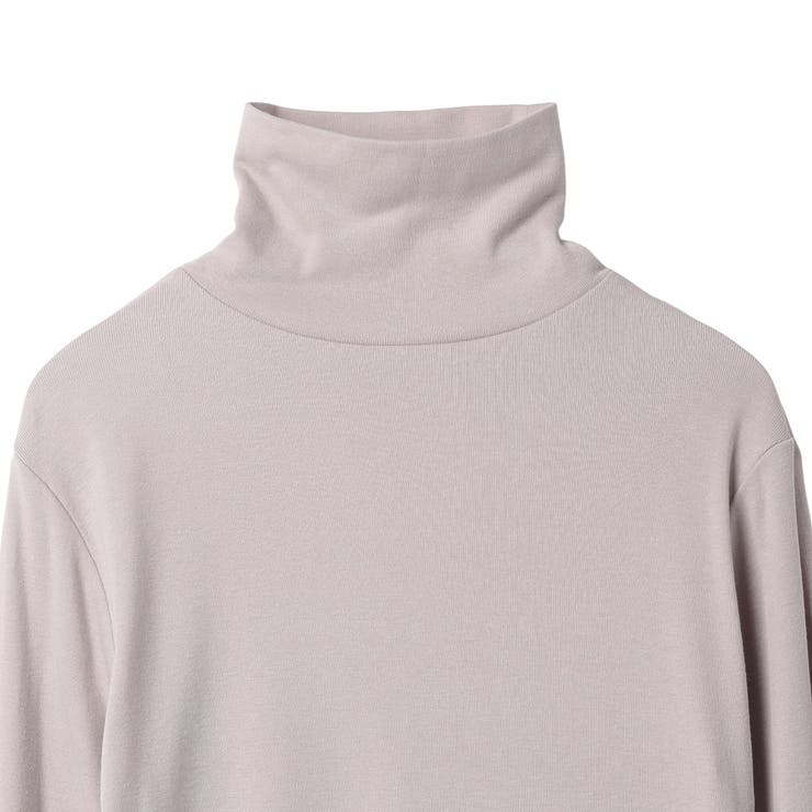 ハイネックカットソープルオーバー 長袖 タートルネック[品番
