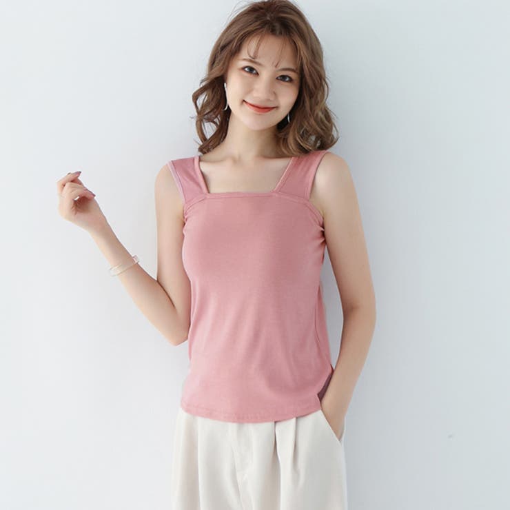 キャミソール タンクトップ ノースリーブ[品番：AGCW0002369