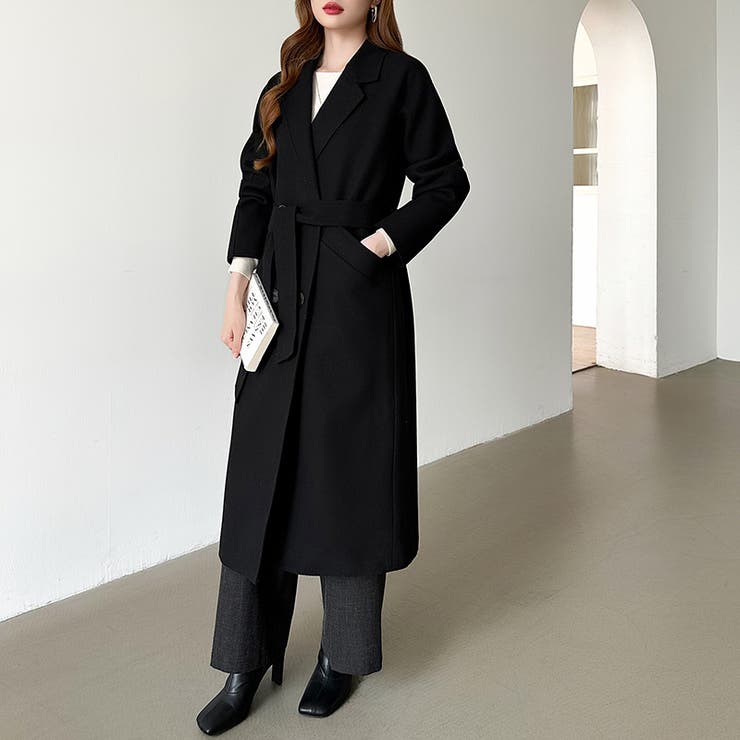 大人きれいめロングコート チェスターコート ロングコート[品番