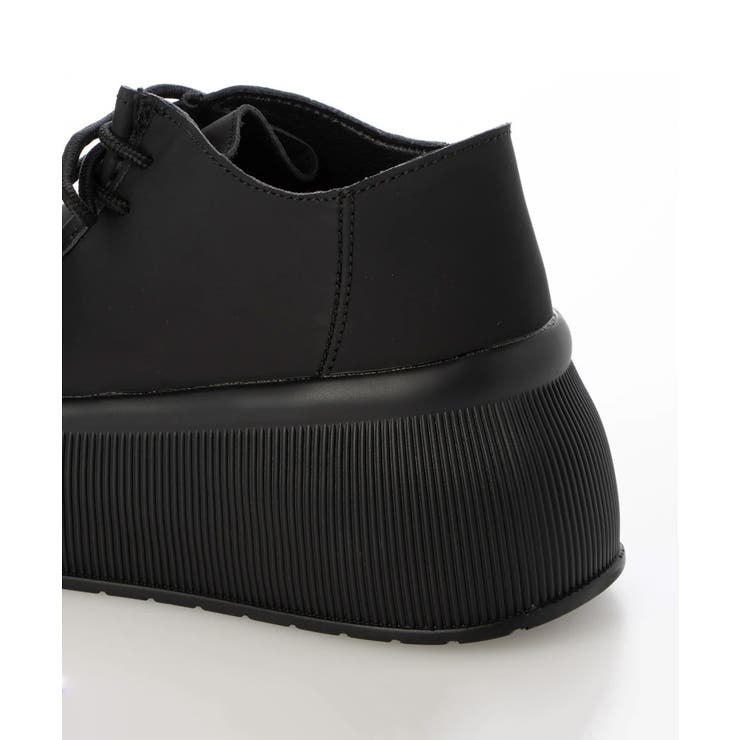 24年秋冬新作】厚底 プラットフォーム スニーカーライク モカシン