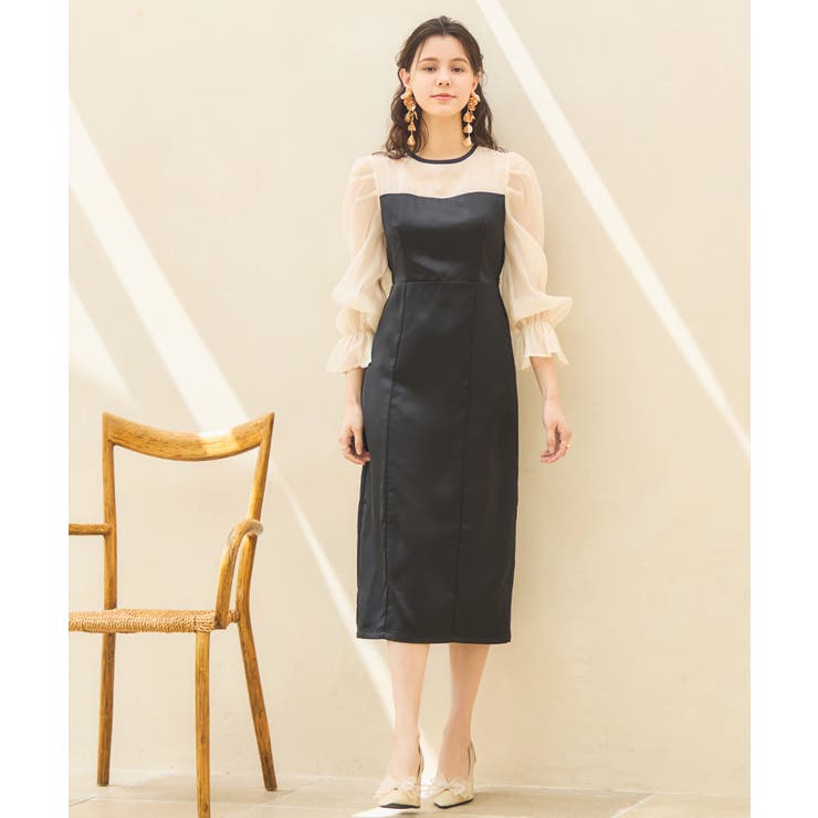 ワンピース ビスチェワンピース パーティードレス[品番：DSSW0004356