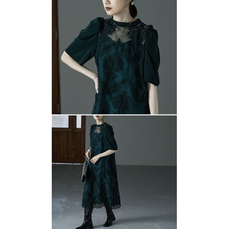 etoll エトル ヴィンテージレースドレス[品番：FT000007219]｜Fashion