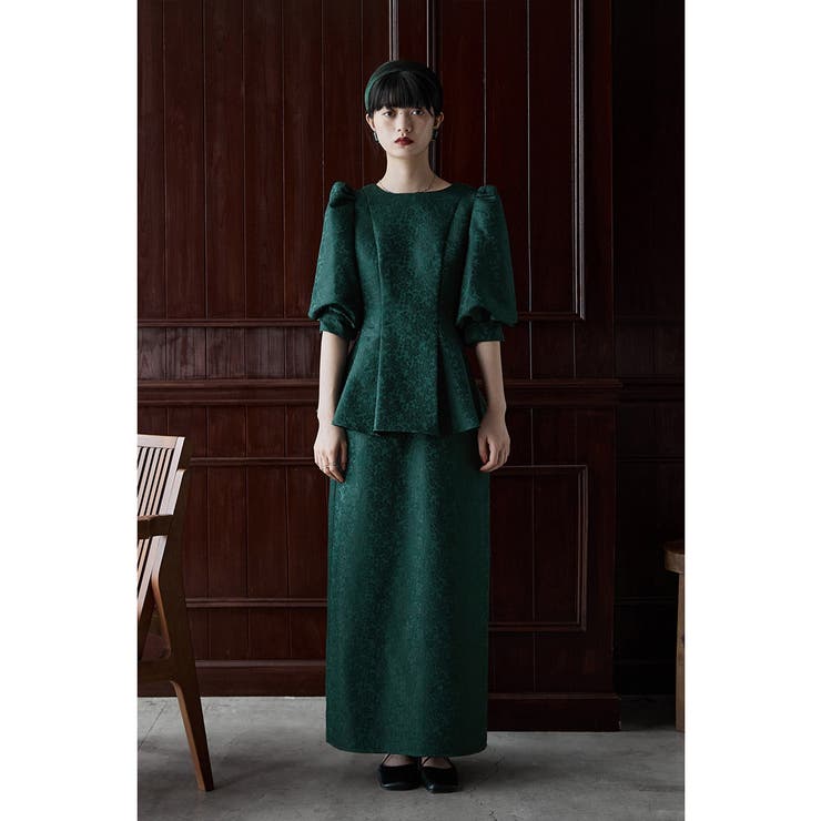 etoll エトル フラワージャガードセットアップドレス[品番