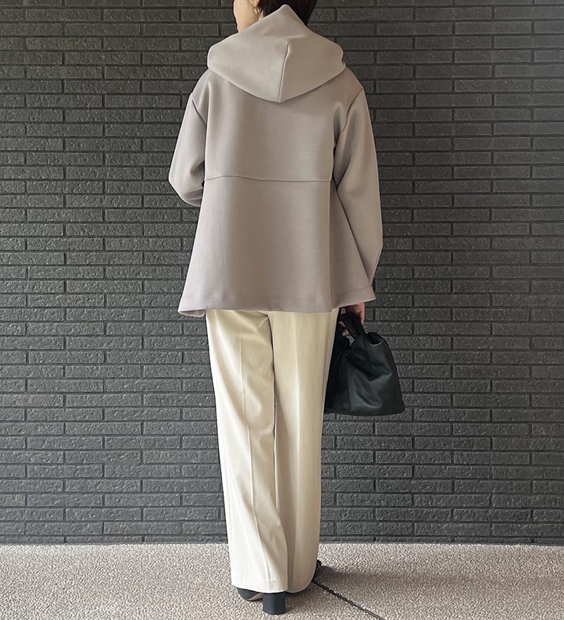 大人の女性のために作ったきれいめパーカー（モカグレー） | マリコローレ