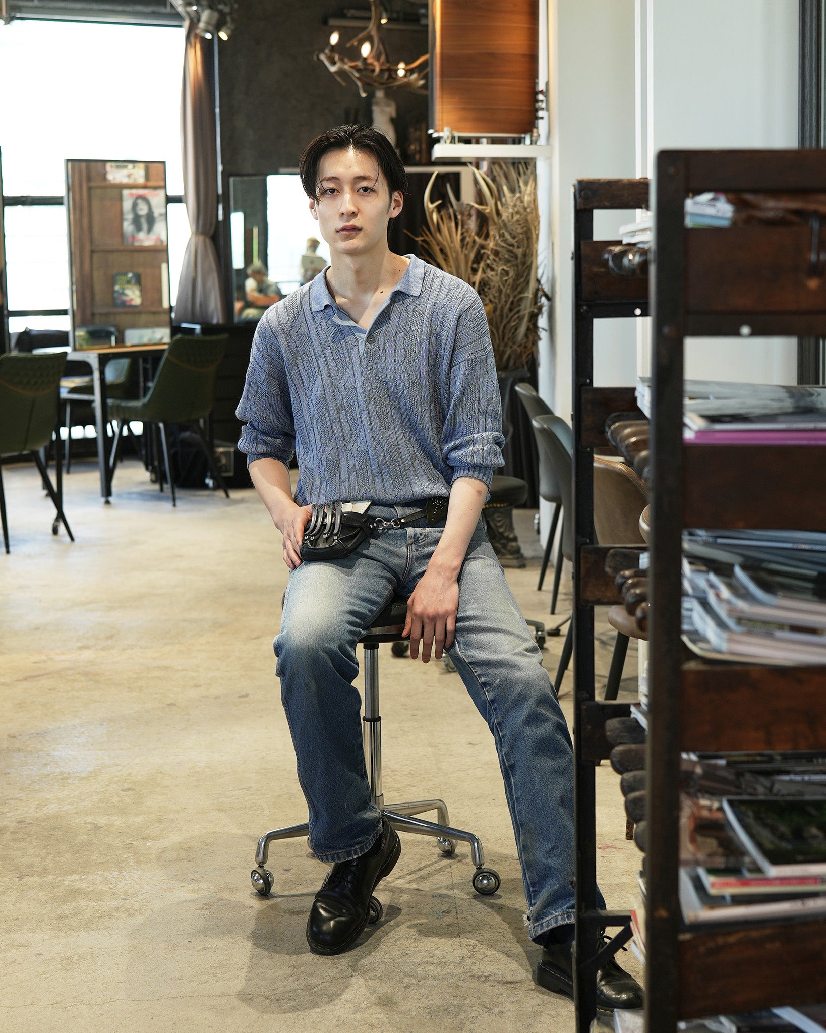 あの人、にあう革。細谷昇冴さんに「ハリー」。 – REN