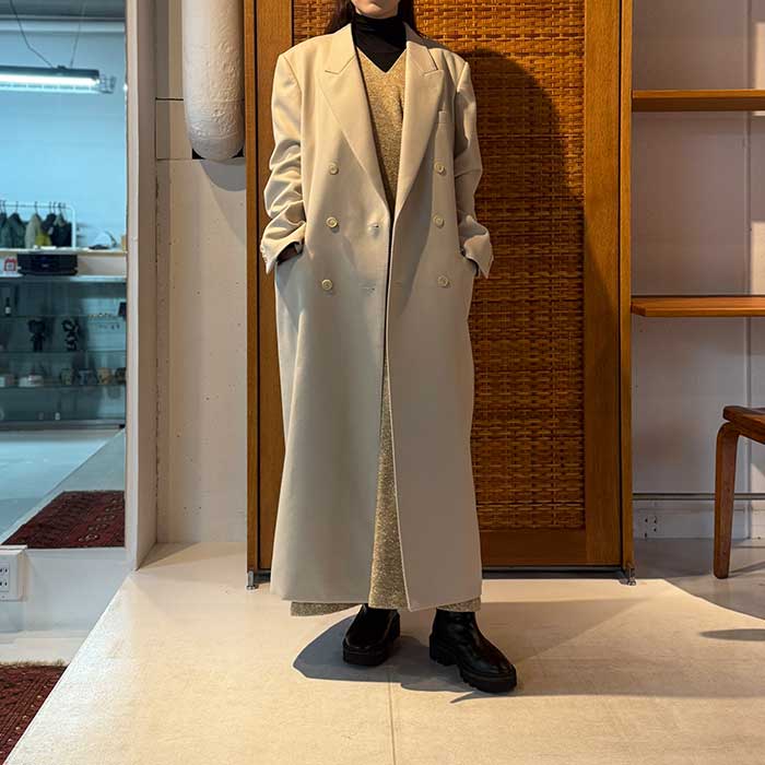 AURALEE】 LIGHT MELTON CHESTERFIELD COAT – ONENESS ONLINE STORE