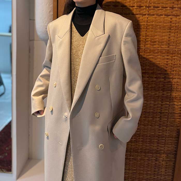 AURALEE】 LIGHT MELTON CHESTERFIELD COAT – ONENESS ONLINE STORE