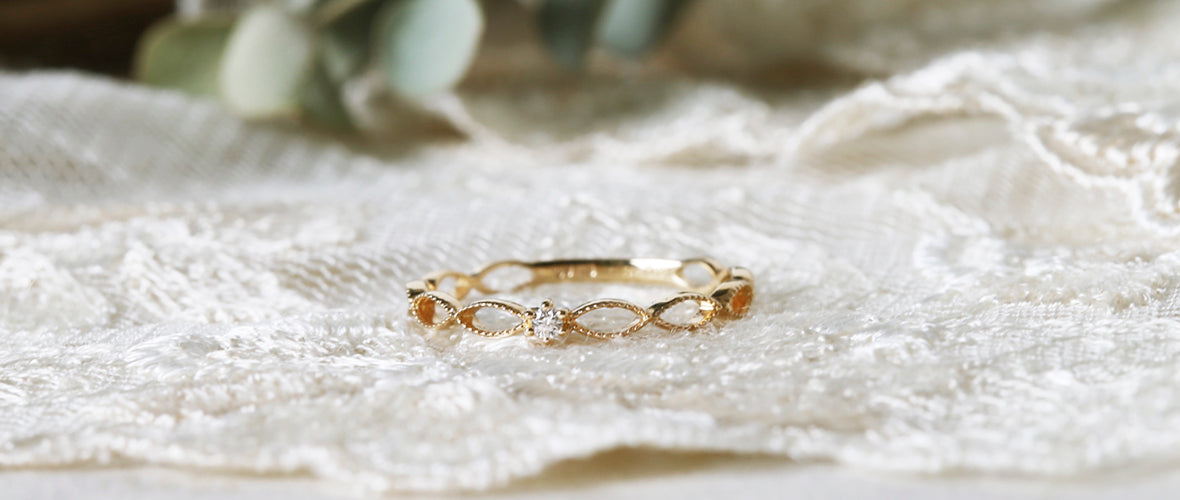 K18/Pt「シンディ」リング｜【オレフィーチェ】Orefice