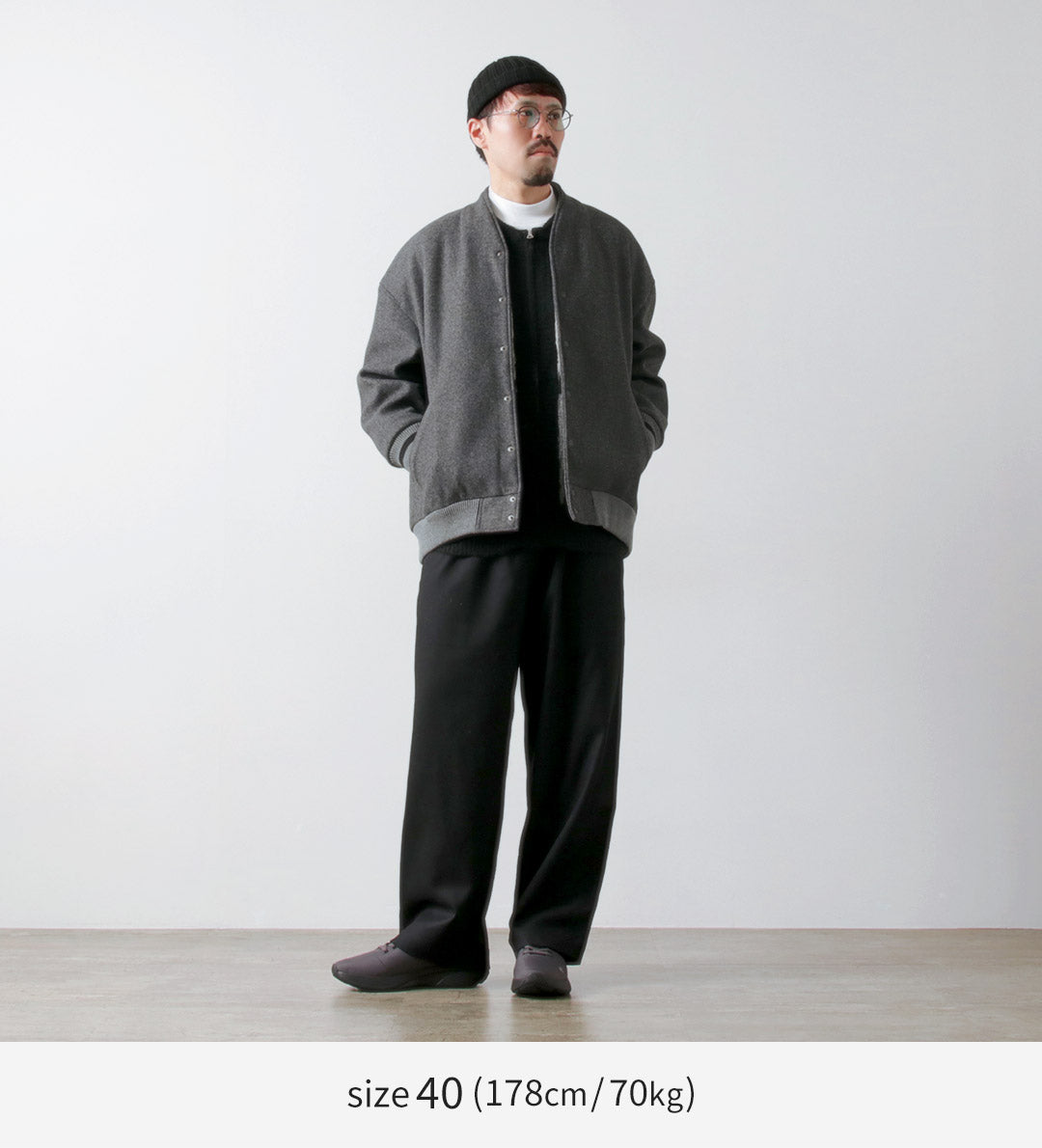 KELEN（ケレン） ノーカラー エッグジャケット / スタジャン アウター