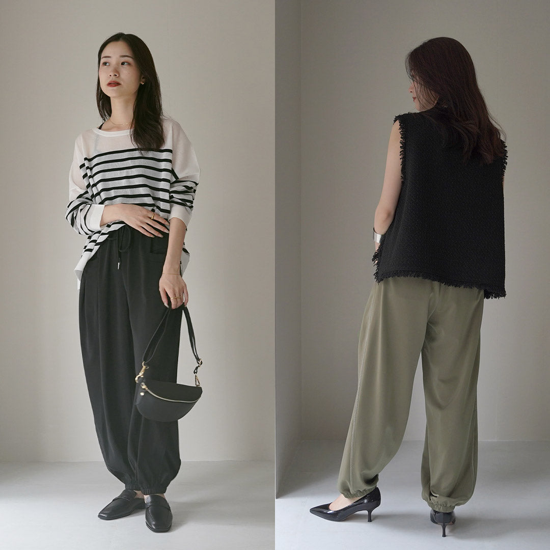 CYAN TOKYO（シアン トーキョー） ワッシャーライン サテン ジョグ