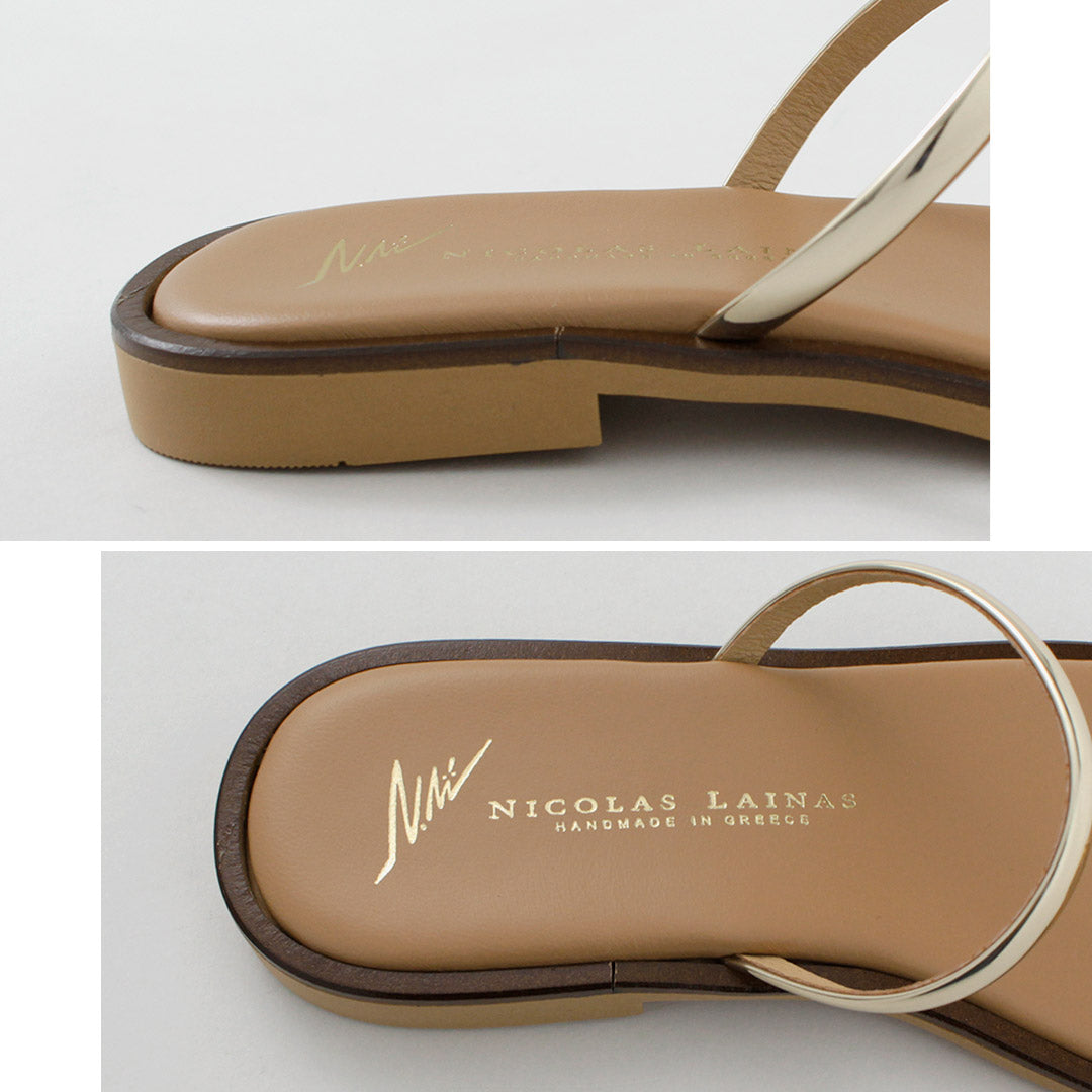 NICOLAS LAINAS（ニコラス ライナス） サムリング フラットサンダル