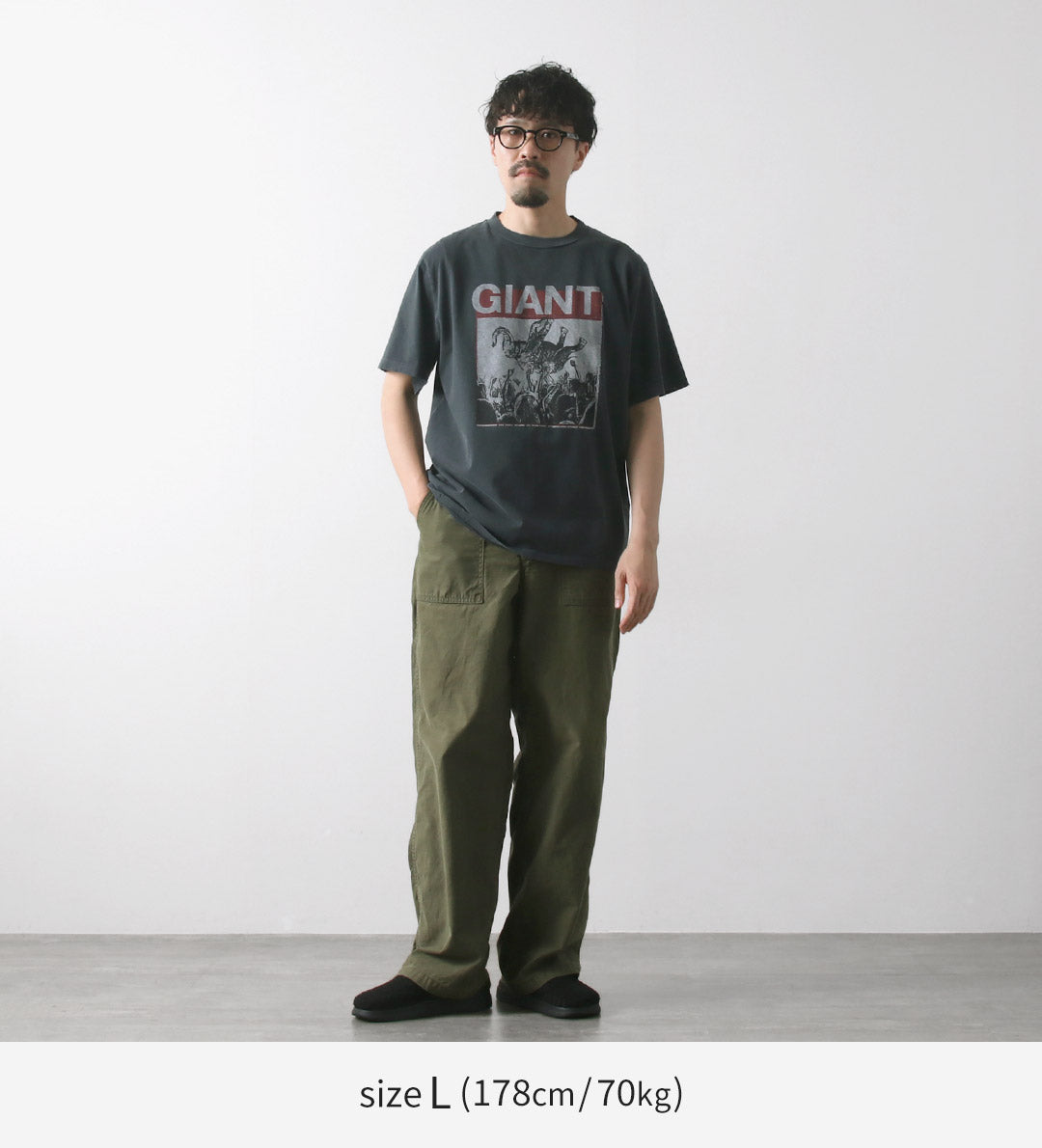 REMI RELIEF（レミレリーフ） SP加工 New fit Tシャツ (GIANT
