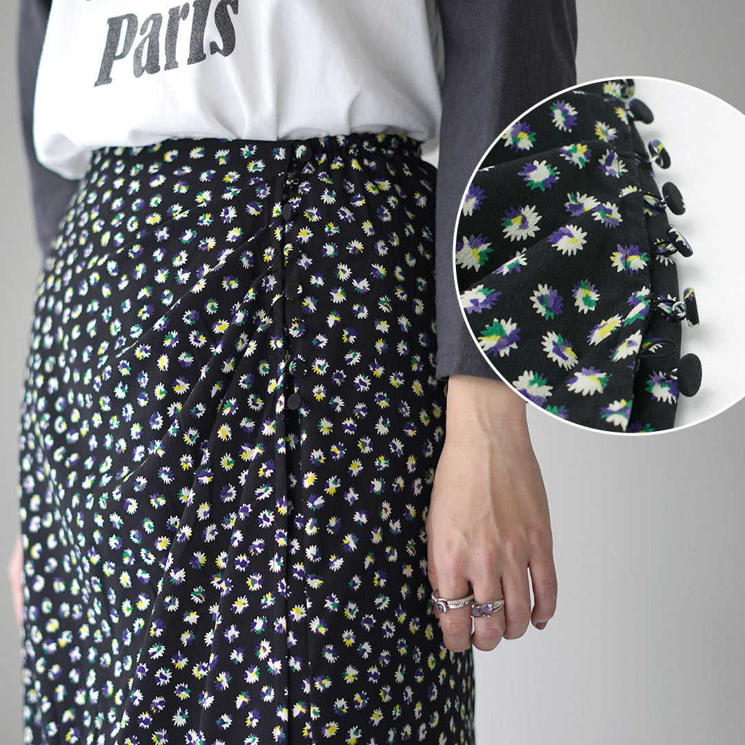 SHINZONE（シンゾーン） スパークルプリントスカート 24AMSSK06