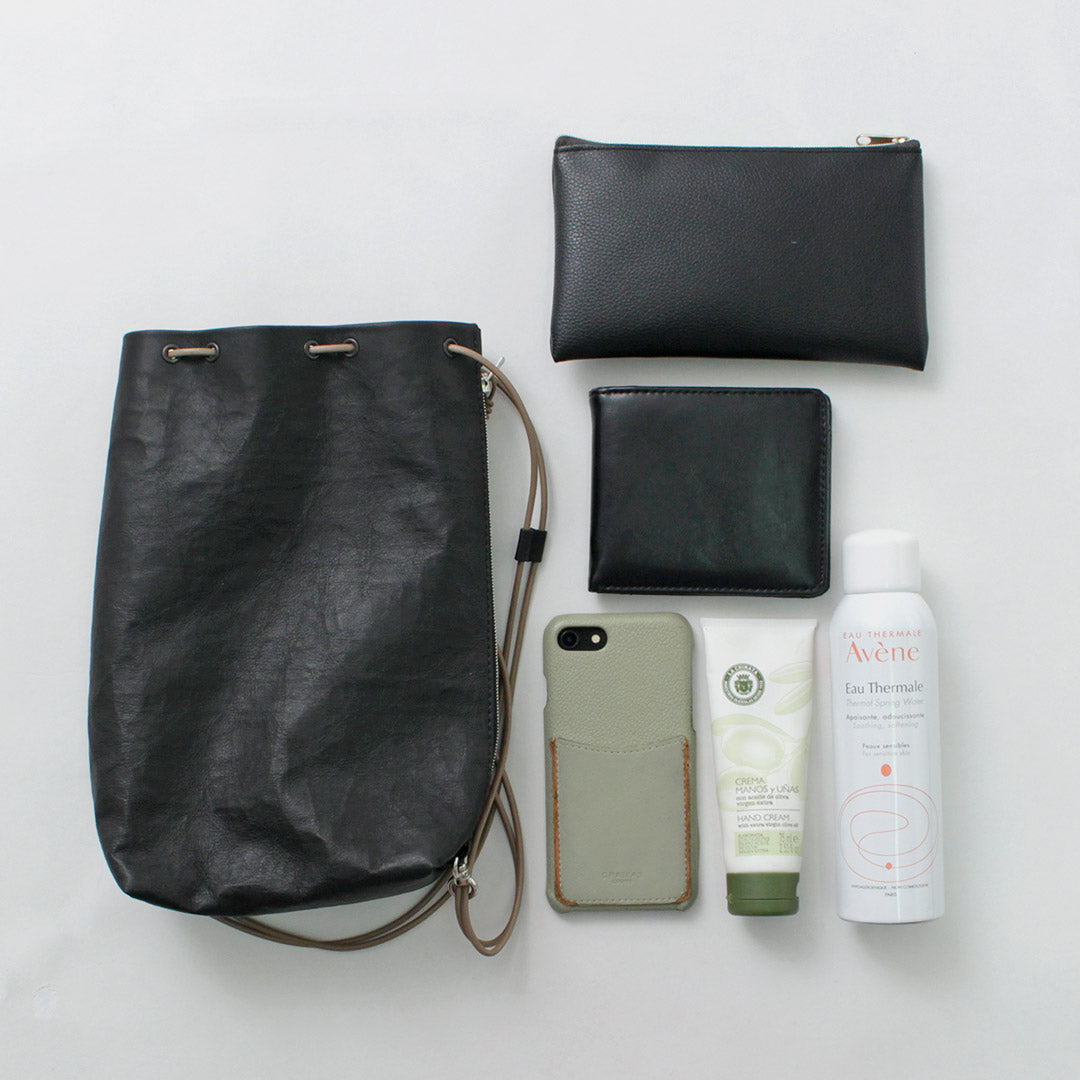 SENTI（センティ） ダイニーマレザー ドローストリング バッグ L