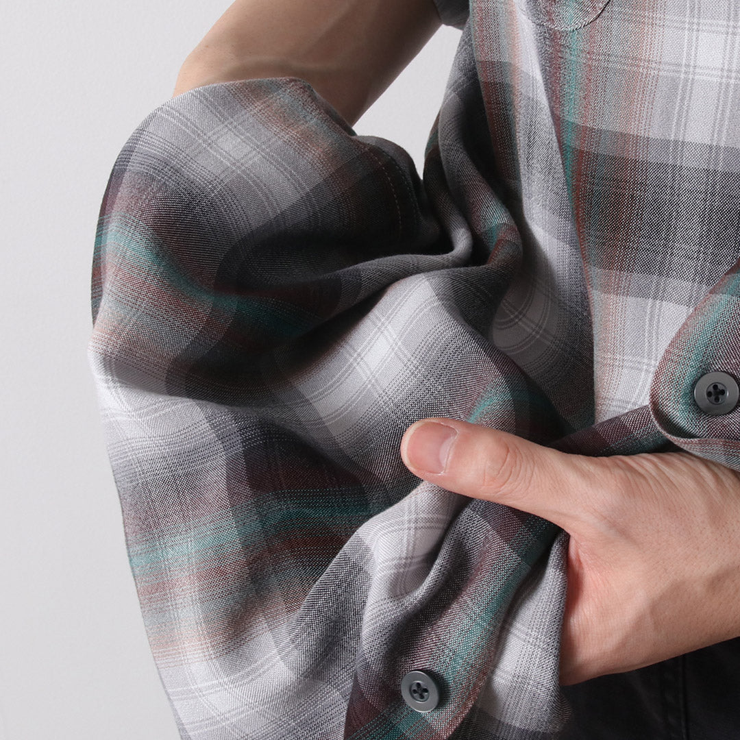 TOWNCRAFT（タウンクラフト） 60s オンブレー レーヨン ループカラー