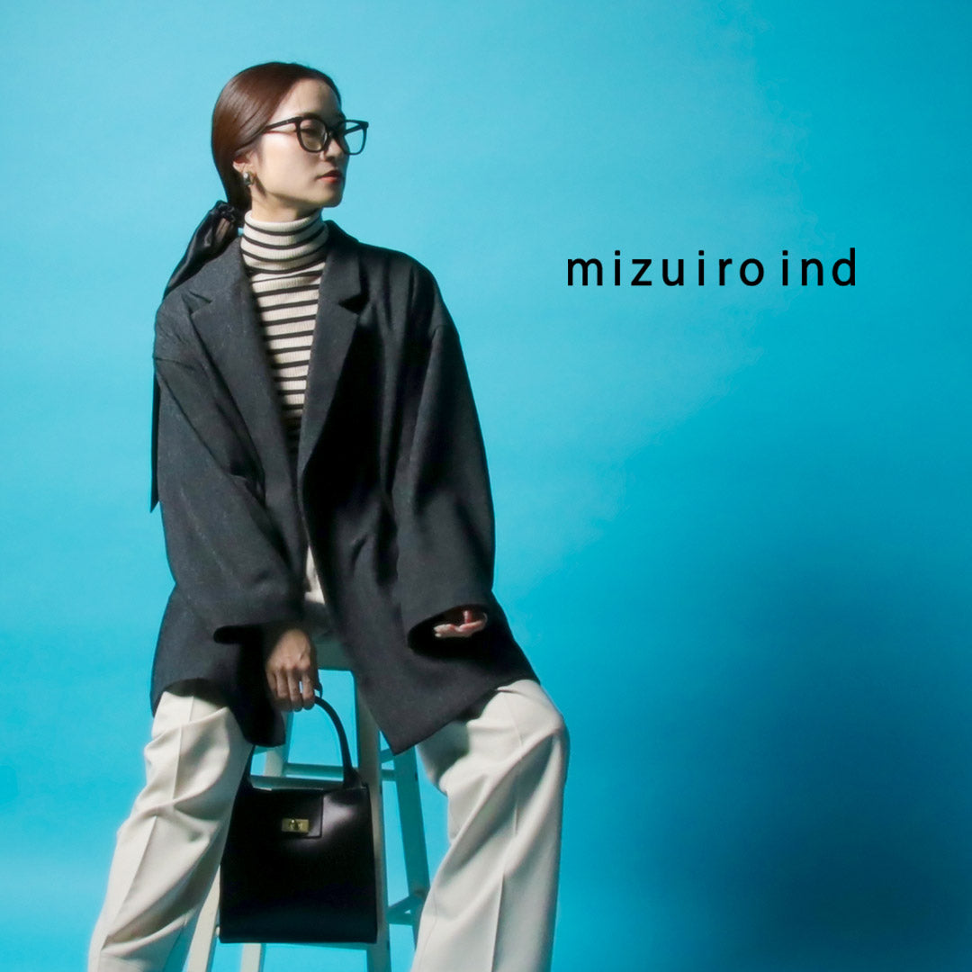 mizuiro ind（ミズイロインド） ウールブレンド テーラード ジャケット