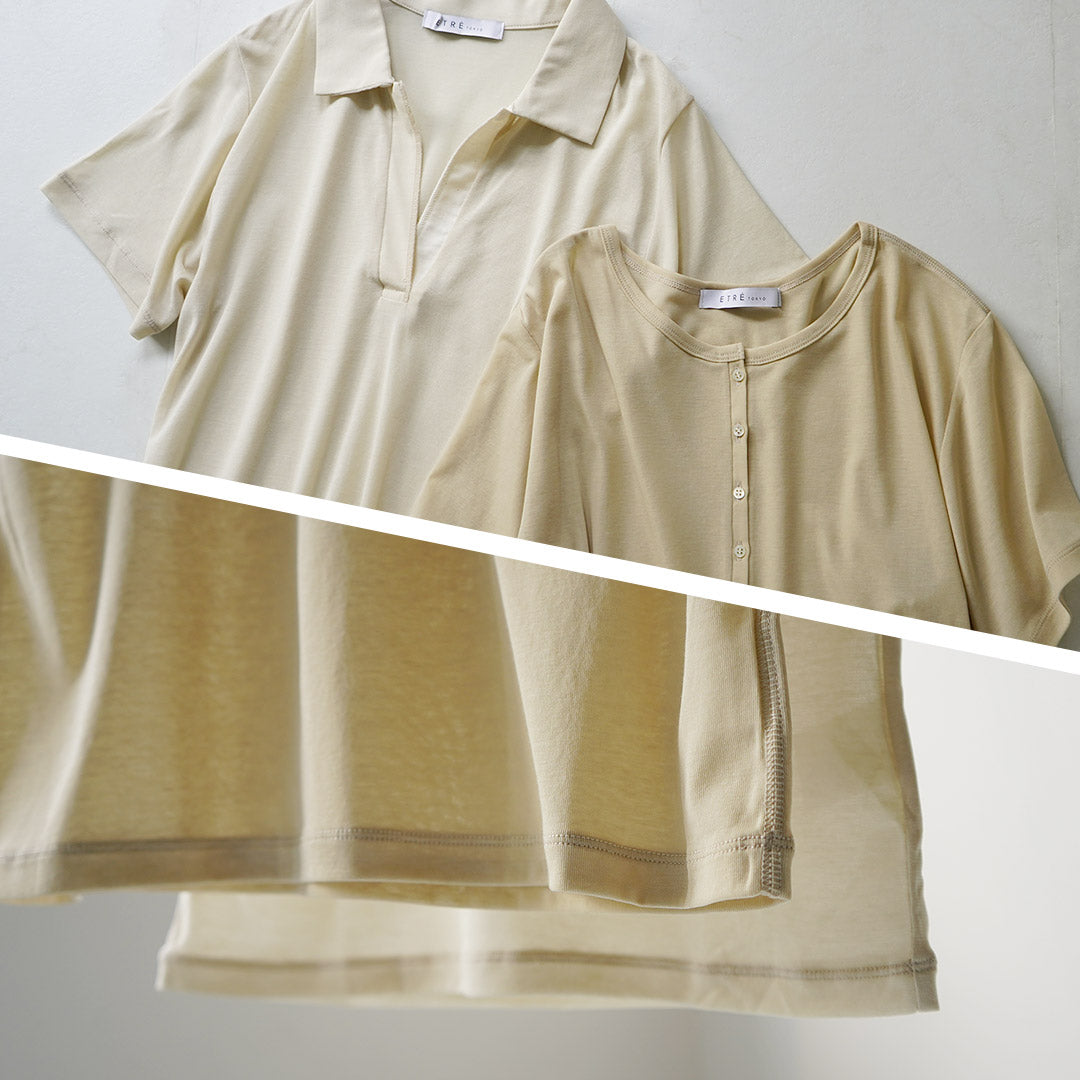 ETRE TOKYO（エトレトウキョウ） ヘンリーポロ レイヤードセット プル