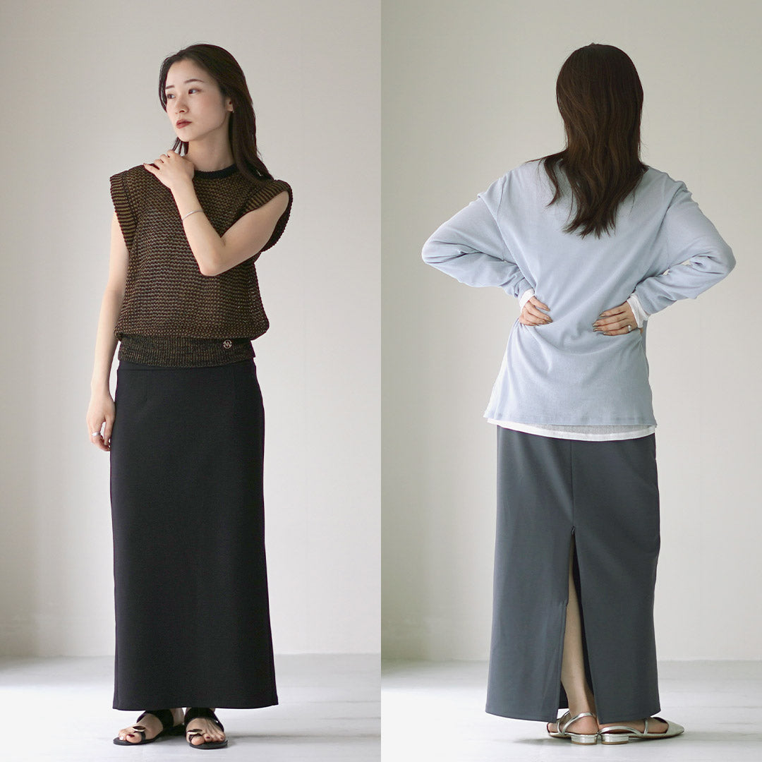 YENN（イェン） アジャスト スリットスカート / ロング タイト