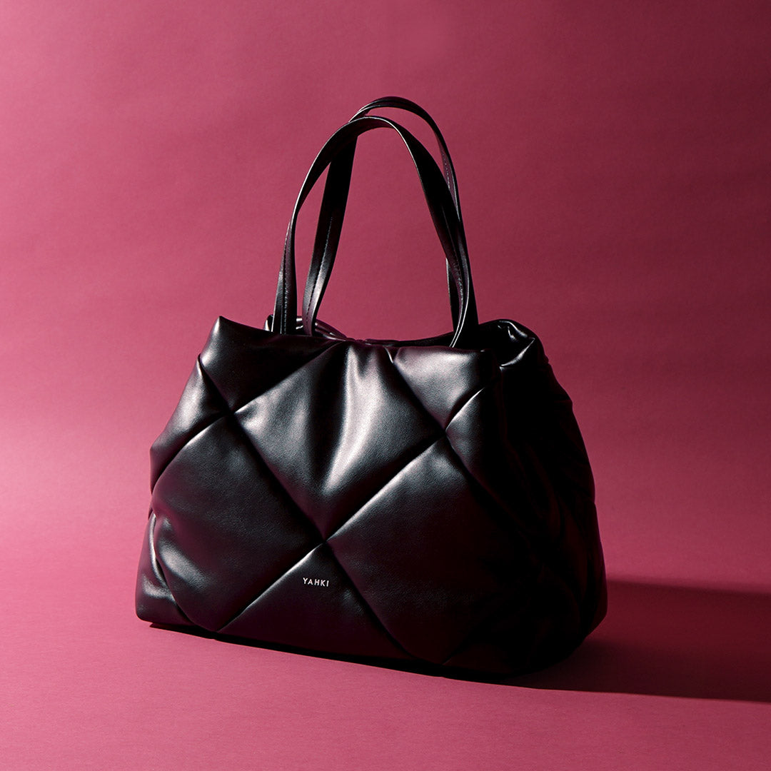 YAHKI（ヤーキ） ダイヤキルト トートバッグ フェイクレザー